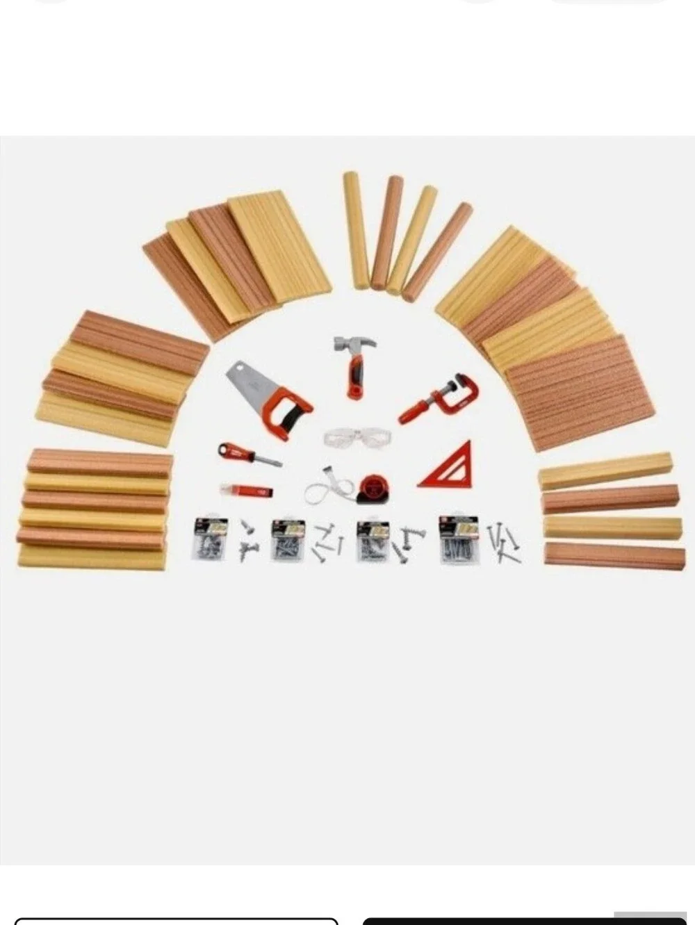 NEW Little Tikes Creative Construction Master Carpenter Set 114 Accessories gift